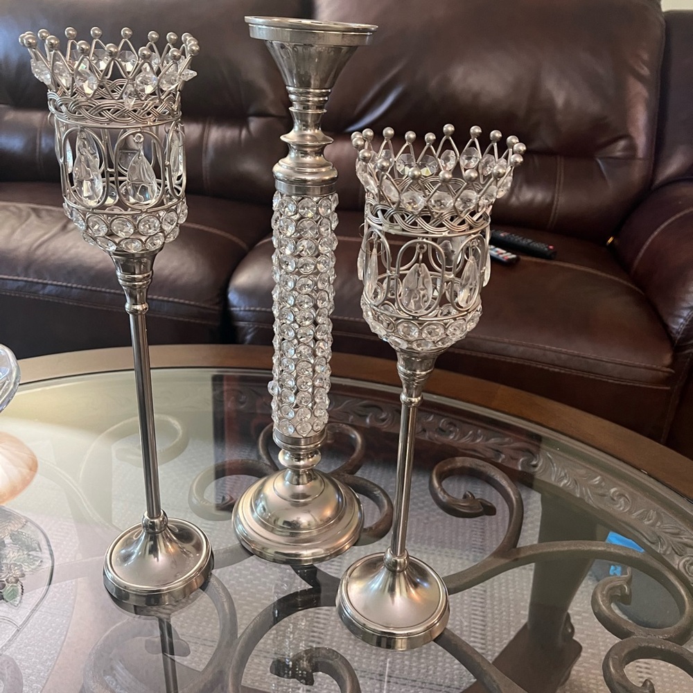 Very beautiful candle stand, set of 3